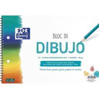 Bloc de dibujo espiral A4+, 20hojas lisas, 2 taladros, 130 gr OXFORD, 1 ud Bloc de dibujo espiral A4+, 20hojas lisas, 2 taladros, 130 gr OXFORD, 1 ud