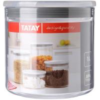 Bote cocina plastico  con junta  gris TATAY, 1 litro