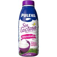 Leche desnatada sin lactosa PULEVA M. ligeras, botella 1 litro