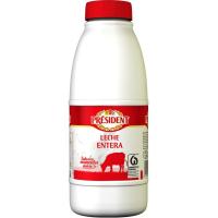 Leche entera PRESIDENT, botella 1,5 litros