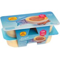 Natillas con galleta ekilibrio REINA, pack 4x125 g