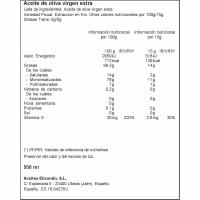 Aceite oliva virgen extra ELIZONDO, botella 50 cl