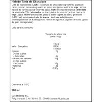 Helado de tarta de chocolate-almendra CASA ECEIZA, tarrina 390 g