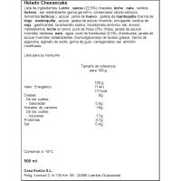 Helado cheesecake con fresas CASA ECEIZA, tarrina 390 g