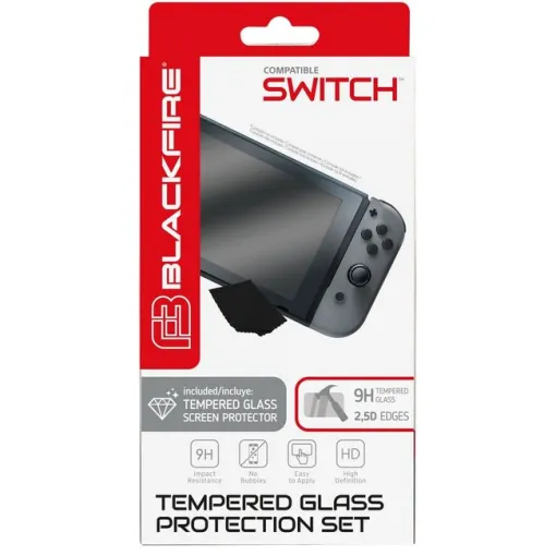 Protector pantalla en cristal templado para Switch BLACKFIRE