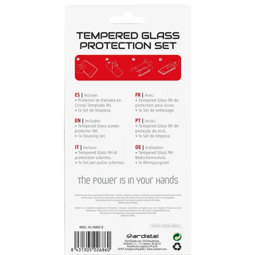 Protector pantalla en cristal templado para Switch BLACKFIRE