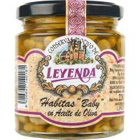 Habitas baby en aceite de oliva LEYENDA, frasco 220 g Habitas baby en aceite de oliva LEYENDA, frasco 220 g