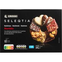 EROSKI SELEQTIA espezialitateko galleta sorta, kutxa 245 g