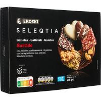 EROSKI SELEQTIA espezialitateko galleta sorta, kutxa 245 g