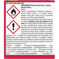 Ambientador mini spray peonia GLADE UN TOQUE, recambio 3 uds