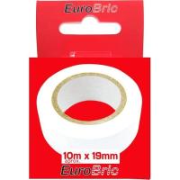 Cinta aislante blanca EUROBIC, rollo 10 m