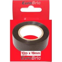 Cinta aislante negra EUROBIC, rollo 10 m