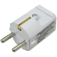 Clavija macho Schuko 16A blanca EUROBRIC, 1 ud