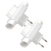 Adaptador 3 tomas 10A EUROBRIC, 2uds