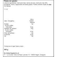 Pasta spaghetti sin gluten SCHAR, caja 500 g