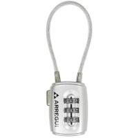 Candado Gym gris, combinación 3 discos, arco flexible ARREGUI, 30 mm