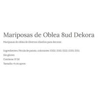 Obleas de mariposas DEKORA, pack 1 ud