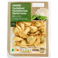 Tortellini ricotta con espinacas EROSKI, bandeja 250 g Tortellini ricotta con espinacas EROSKI, bandeja 250 g