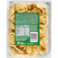 Tortellini ricotta con espinacas EROSKI, bandeja 250 g