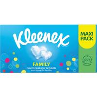 Pañuelo facial family maxi KLEENEX, caja 140 uds.