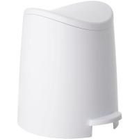 Cubo con pedal de polipropileno blanco TATAY, 3l