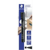 Rotulador permanente negro, punta biselada 2-5mm, Lumocolor 350 STAEDTLER, 1 ud