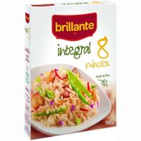 Arroz integral cocción 8 minutos BRILLANTE, caja 750 g Arroz integral cocción 8 minutos BRILLANTE, caja 750 g