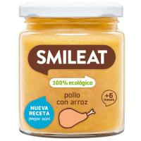 Tarrito de pollo con arroz ecológico SMILEAT, tarro 230 g