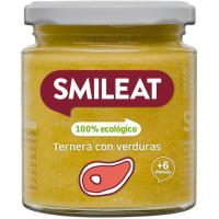 Tarrito de ternera con verduras ecológicas SMILEAT, tarro 230 g