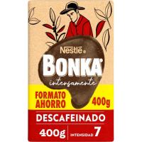 Café molido descafeinado BONKA, paquete 400 g