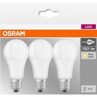 Bombilla Led E27 estandar 13W luz cálida (2700K) OSRAM, 3 uds