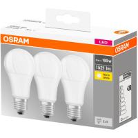 Bombilla Led E27 estandar 13W luz cálida (2700K) OSRAM, 3 uds