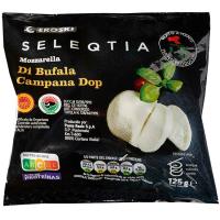 Mozzarella di bufala EROSKI SELEQTIA, bolsa 125 g