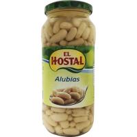 Alubia blanca cocida EL HOSTAL, frasco 400 g