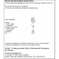 Tronco de bonito en aceite de oliva OLASAGASTI, lata 270 g