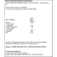Tronco de bonito en aceite de oliva OLASAGASTI, lata 120 g