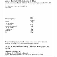 Lomos de bonito en aceite de oliva OLASAGASTI, frasco 200 g