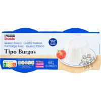 Queso fresco EROSKI BASIC, pack 2x250 g