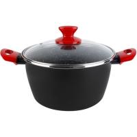 Cacerola con tapa de Acero Esmaltado Niger, apto para todo tipo de cocinas MAGEFESA, Ø24 cm