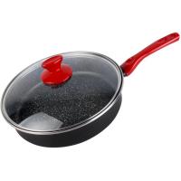Sartén guisera de acero esmaltado Niger, apto para todo tipo de cocinas MAGEFESA, Ø28 cm