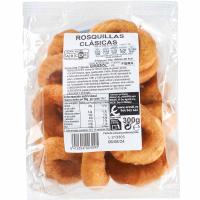 Rosquillas fritas EROSKI, bolsa 300 g