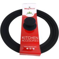 Tapa de vidrio con borde de silicona VITRINOR, apto Ø24cm-Ø26cm-Ø28cm