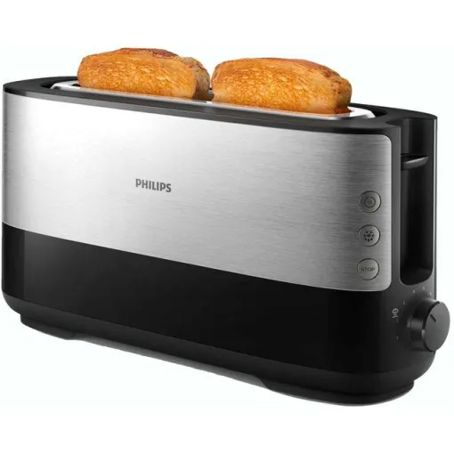 Tostador inox, ranura extralarga, 950 W, HD2692/90 Viva PHILIPS