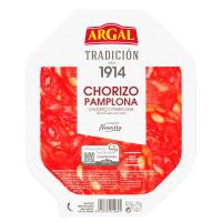 Plato de chorizo Pamplona origen Navarra ARGAL, bandeja 70 g