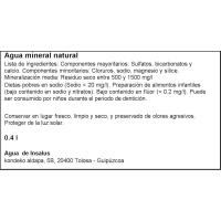 INSALUS ur minerala, botilatxoa 40 cl