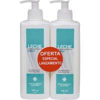 Leches hidratantes con hidrolizado INIBSA, pack 2x500 ml