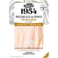 Pechuga de pavo braseada 1954 corte fresco ELPOZO, bandeja 120 g