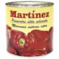 Pimiento morrón entero MARTINEZ, lata 2,5 kg