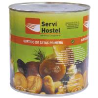 Surtido de setas naturales SERVIHOSTEL, lata 3 kg