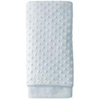 Manta de bebé de color azul, tacto extrasuave INTERBABY, 80X110cm